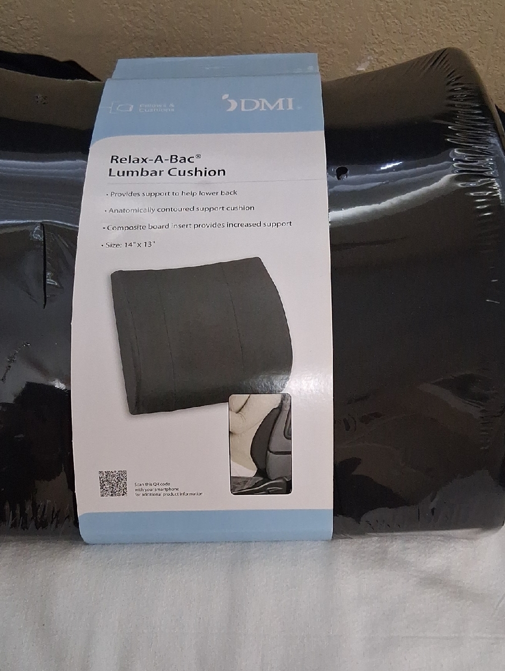 Mi Relax-A-Bac Lumbar Support Cushion - Black
